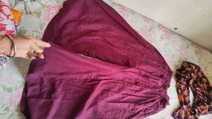 Floral Print Kurta &amp; Skirt Plazzo Set
