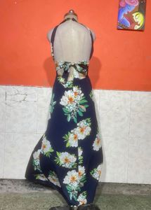 Navy Floral Maxi Dress