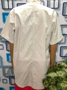 Mandarin Collar Button-Up Shirt as Nephron