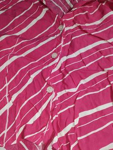 Pink Striped Top