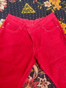 "Electric Fuchsia" coloured Corduroy Pants