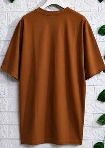 Men's Brown Graphic T-Shirt