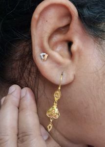 Elegant Gold Dangle Earrings