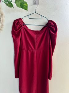Gorgeous Burgundy Midi Dress