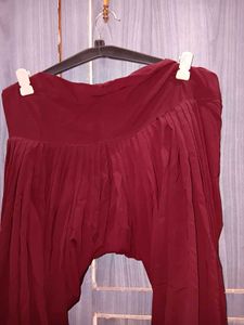 Elegant Maroon Kurta with Patiala Pants