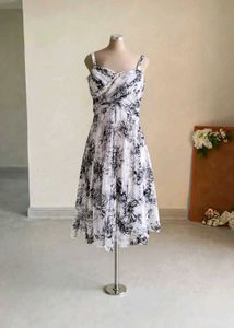 Chic Floral Print Midi Dress