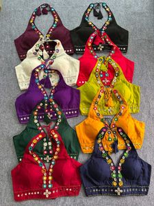 Designer Embroidered Halter Neck Blouse