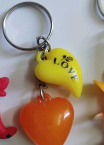 Cute Keychain Charms Set 6pcs