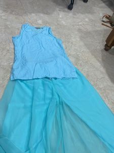Blue Palazzo Set