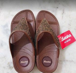 Bata Women Flip Flops With Sequin Brand New