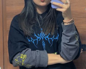 Trendy Layered Graphic Long Sleeve Top