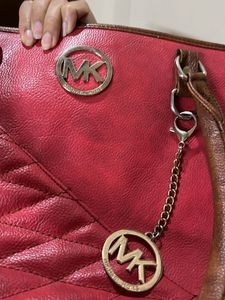 Stylish Red Tote Bag (Michael Kors)