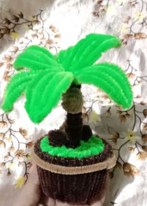 Handmade Pipe Cleaner Palm Tree Decor
