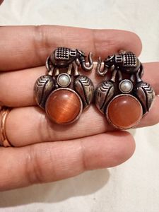 Unique Elephant Stud Earrings