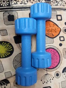 Blue Dumbbell Set