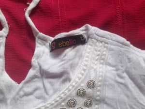 BOHO WHITE TOP(SPARKLE)