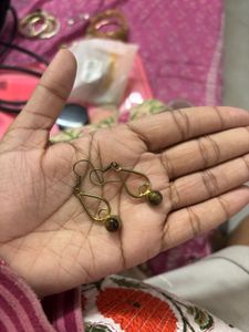 Unique Brass Dangle Earrings