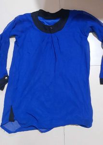 Blue Casual Tunic