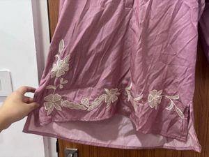 Embroidered Kurta Co-ord Set