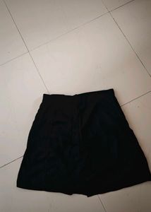 Black Button-Up Skirt