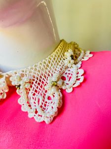 Pink Transparent Embellished  Top