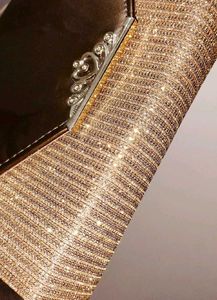 Sparkling Gold & Brown Clutch