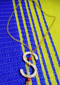 "S" Initial Gold Necklace