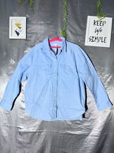H&amp;M Light Blue Button-Down denim  Shirt