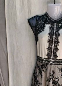 Elegant Black Lace Mini Dress