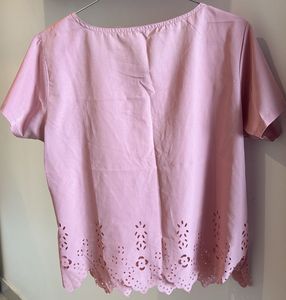 Chic Pink Cut-Out Detail Top