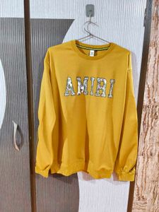 Amiri Yellow Sweatshirt