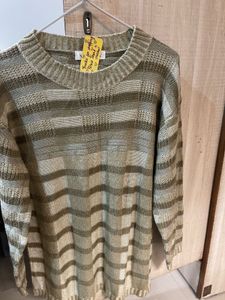 Woodwind Striped Knit Sweater