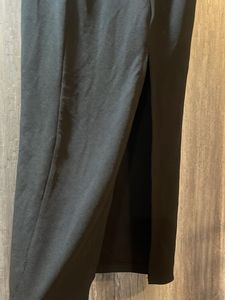 Black long Pencil Skirt with Slit