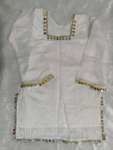 short kurti with umbrella palazzo