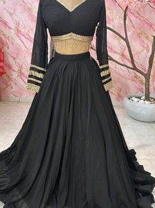 Elegant Black Lehenga Choli Set