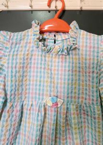 Adorable Checked Dress for Girls