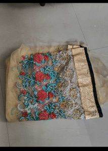 heavy embroidery organza dupatta brand new