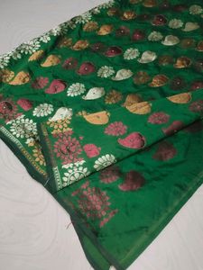 Green Colour Saree 💚