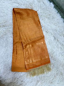 Elegant Orange Paisley Scarf