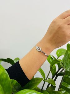 Sparkling Clover Bangle Bracelet