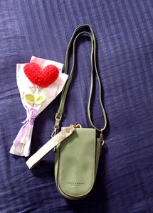 Chic Olive Green Crossbody Bag