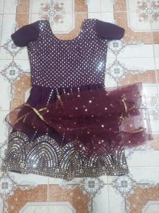 Maroon Indian Dress
