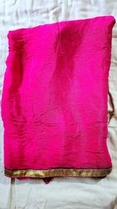 Chinnon chiffon dupatta with four side border lace