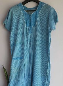 Blue zipper nighty