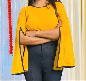 mustard yellow top