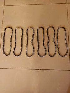 New Unused Set of 6 Beaded Necklaces Haar Mala