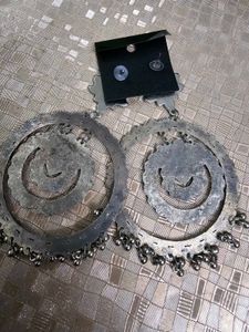 Oxidized Mirror Earrings