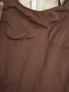 Newme brown bodysuit
