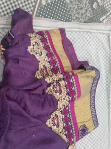 Embroidered Silk Saree