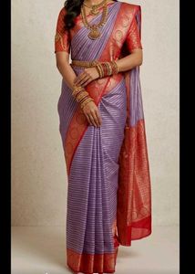 New Zari Organza Saree 1
